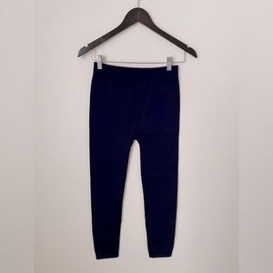 Navy blue leggings. Size L. Like new